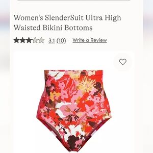 Floral High-Waisted Bikini Bottoms NWT